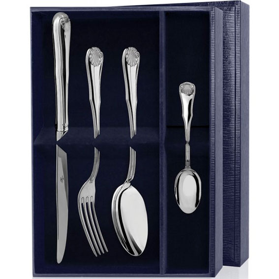 Набор столовый Эгоист-Визит из серебра 322НБ01801 Набор столовый Эгоист-Визит из серебра 322НБ01801