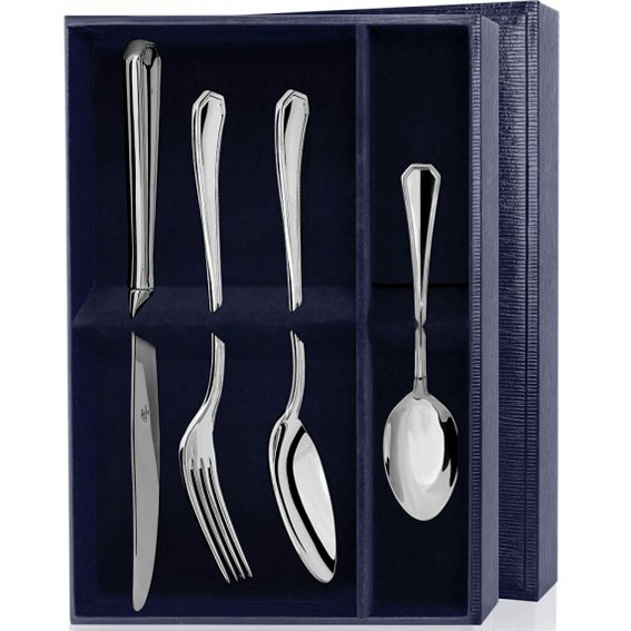 Набор столовый Эгоист-Элегант из серебра 327НБ01801 Набор столовый Эгоист-Элегант из серебра 327НБ01801