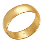 Золотое обручальное кольцо 01О010378