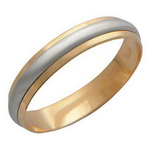 Золотое обручальное кольцо 01О060015