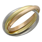 Золотое обручальное кольцо 01О060022