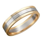 Золотое обручальное кольцо 01О060225