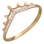 Золотое кольцо Диадема 01К117379