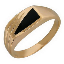 Мужское золотое кольцо 01Т411634-1