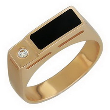 Мужское золотое кольцо 01Т412091-1