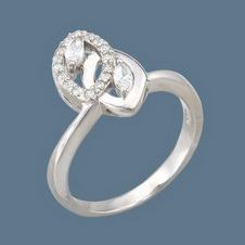 Серебряное кольцо С1К152219